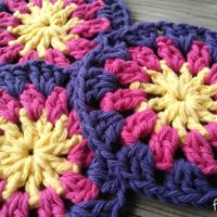 Happy Sun Coasters by Fiber Flux