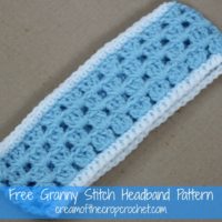 Granny Stitch Headband by Cream Of The Crop Crochet