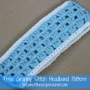 Granny Stitch Headband by Cream Of The Crop Crochet