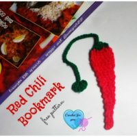 Red Chili Bookmark by Crochet For You