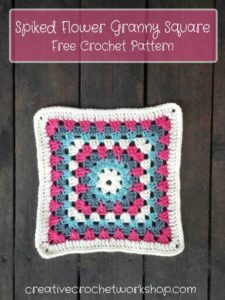 Spike Flower Granny Square by Creative Crochet Workshop