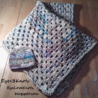 Summery Granny Square Baby Blanket by EyeLoveKnots