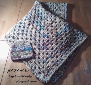 Summery Granny Square Baby Blanket by EyeLoveKnots