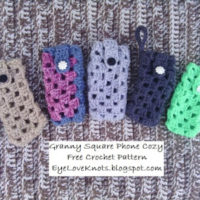 Granny Square Phone Cozy by EyeLoveKnots