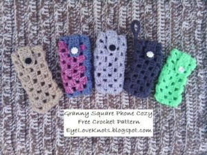 Granny Square Phone Cozy by EyeLoveKnots