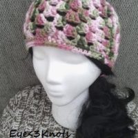 Crochet Adult Granny Square Beanie by EyeLoveKNots