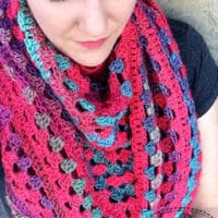 Granny Stitch Triangle Scarf by String With Style