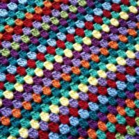 Lily's Garden Granny Striped Afghan by Simply Collectible