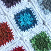 V-Stitch Flower Granny Squares by Repeat Crafter Me