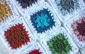 V-Stitch Flower Granny Squares by Repeat Crafter Me