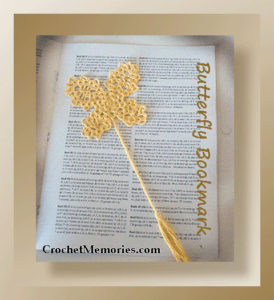 Butterfly Bookmark by Crochet Memories