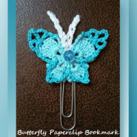 Butterfly Paperclip Bookmark by Crochet Memories