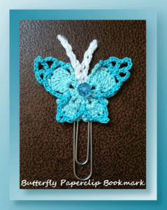 Butterfly Paperclip Bookmark by Crochet Memories