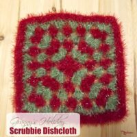 Granny's Holiday Scrubby Dishcloth by CrochetN'Crafts