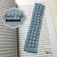 Slanted Puffs Bookmark by CrochetN'Crafts