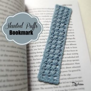 Slanted Puffs Bookmark by CrochetN'Crafts