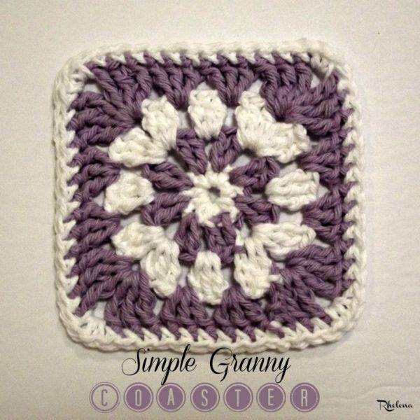 Simple Granny Coaster ~ FREE Crochet Pattern Simple Granny Coaster ~ FREE Crochet Pattern