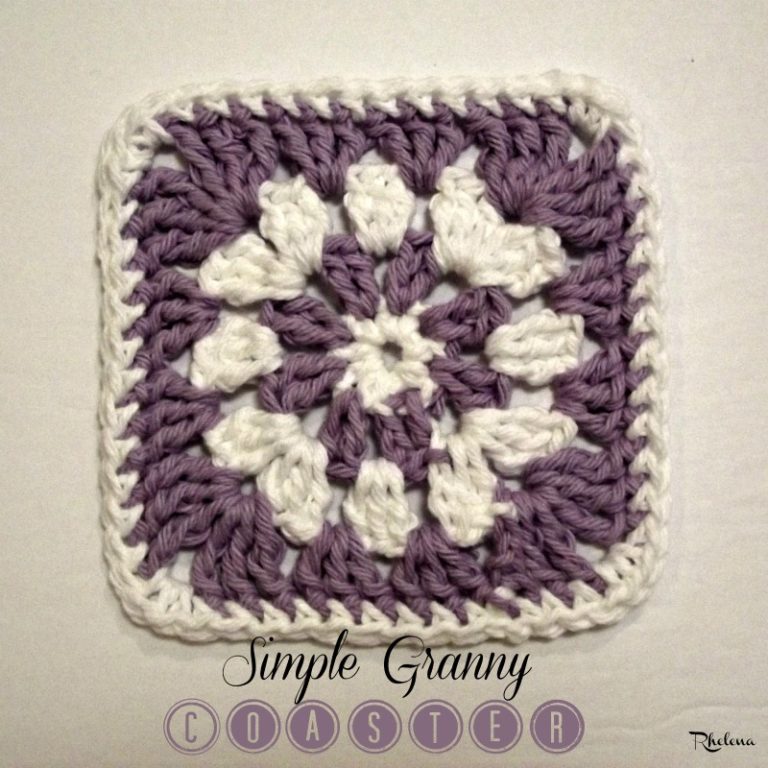 Simple Granny Coaster ~ FREE Crochet Pattern