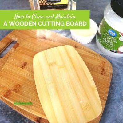 How to Clean and Maintain a Wooden Cutting Board