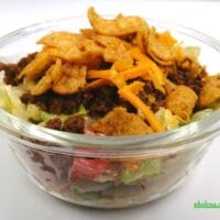 Taco Salad with Ground Beef and Tostitos