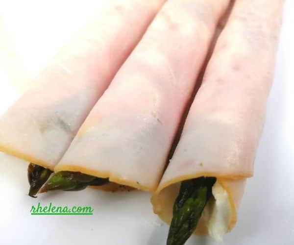 Deli Turkey Roll Ups with Cream Cheese and Asparagus