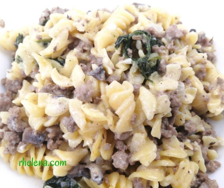 Creamy Pasta with Italian Sausage and Ground Beef