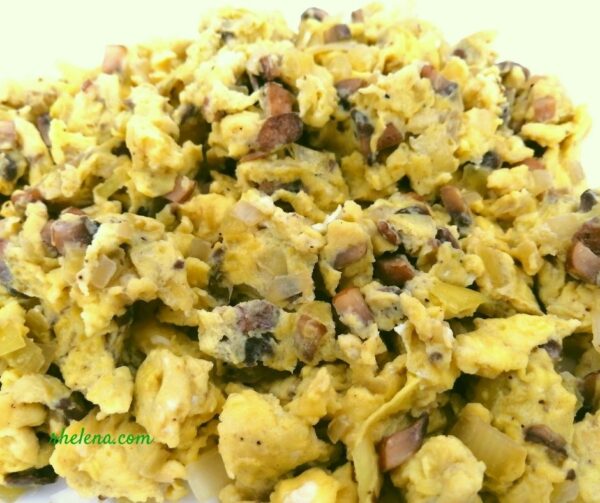 Scrambled Eggs with Mushrooms