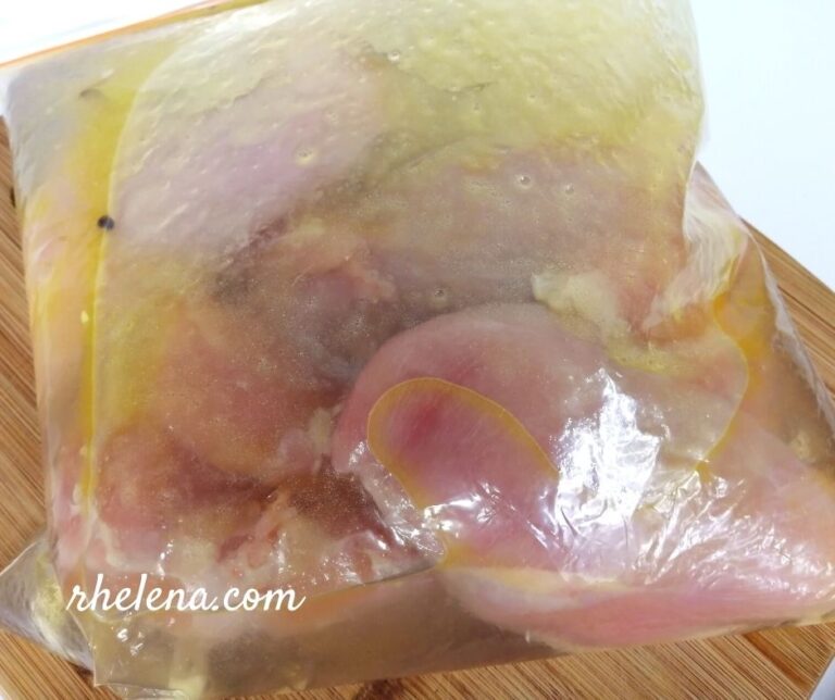Chicken Breasts in a Plastic Bag with Brine