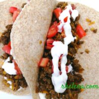 Ground Beed and Carrot Taco Wraps