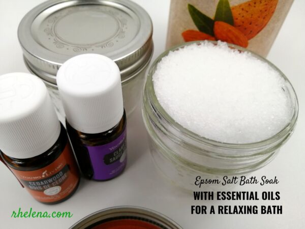Epsom Salt Bath Soak with Essential Oils for a Relaxing Bath