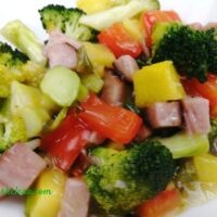 Ham and broccoli stir fry recipe with pineapple!