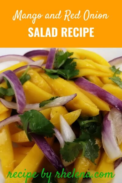 This mango and red onion salad.