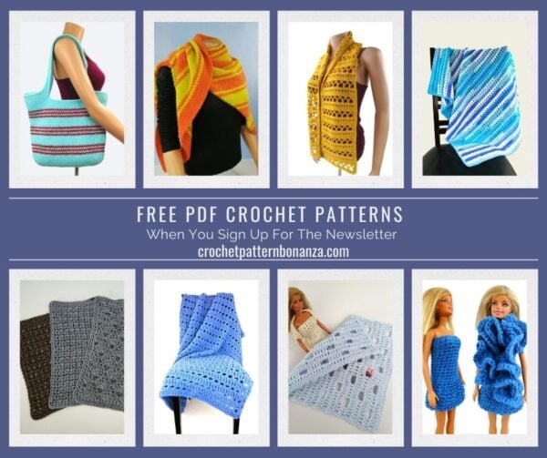 FREE PDF Crochet Patterns when you subscriber to the Crochet Pattern Bonanza Newsletter.