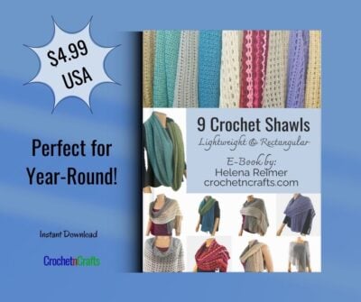 9 Crochet Shawl Patterns - Lightweight and Rectangular